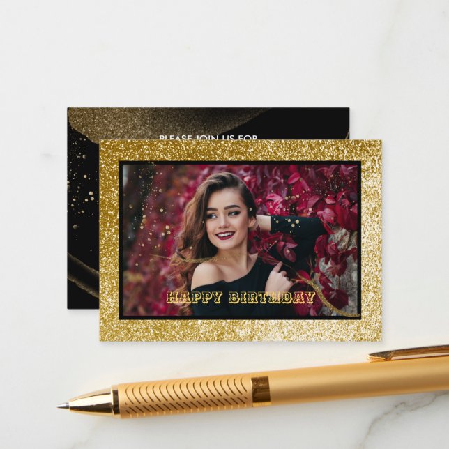 Tarjeta de inscripción para la fiesta de cumpleaño (Anverso/Reverso In Situ)