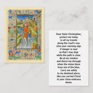 Tarjeta de inscripción para la oración de Saint Ch
