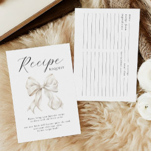 Tarjeta de inscripción para la receta de la ducha