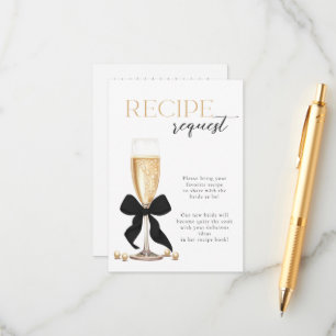 Tarjeta de inscripción para la receta de las perla