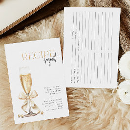 Tarjeta de inscripción para la receta de las perla