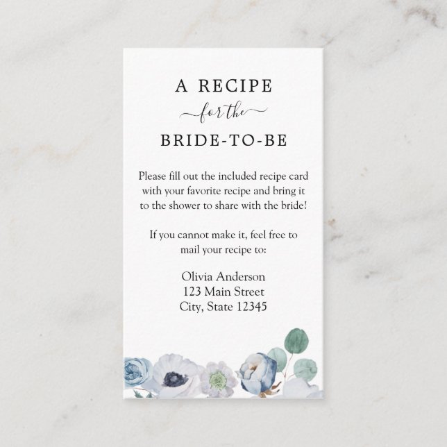 Tarjeta de inscripción para la solicitud de la duc (Anverso)