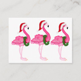 Tarjeta de inscripción para Navidades Flamingo / E