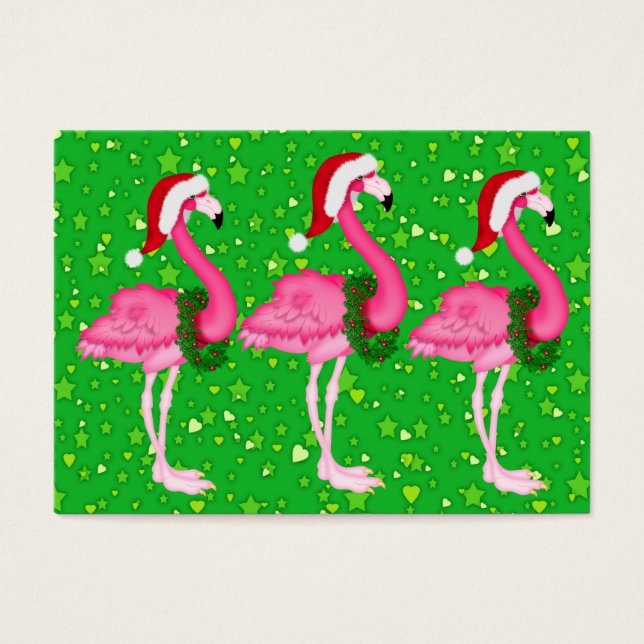 Tarjeta de inscripción para Navidades Flamingo / E (Frente)
