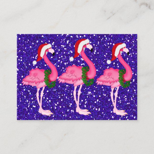 Tarjeta de inscripción para Navidades Flamingo / E (Anverso)