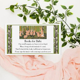 Tarjeta de inscripción para niños de conejito malc