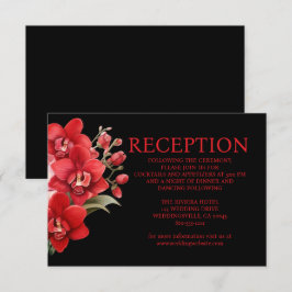 Tarjeta de inscripción para recepción de bodas de