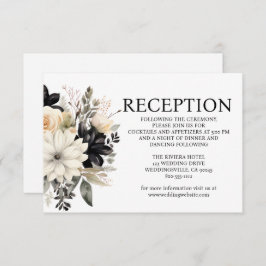 Tarjeta de inscripción para recepción de la boda b