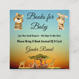 Tarjeta de inscripción para revelar el género de l