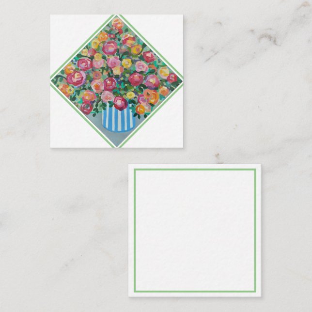 Tarjeta de inscripción para rosas (Anverso / Reverso)