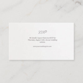 Tarjeta de inscripción RSVP para bodas