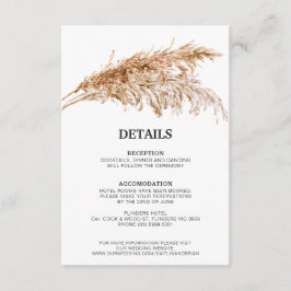 Tarjeta de inscripción rustica para Bodas de gramí