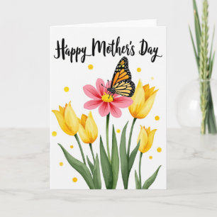 Tarjeta de Insecto Flor de Lunares