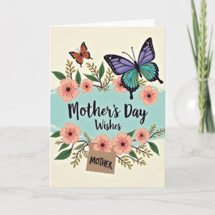 Tarjeta de insectos del Día de la Madre más dulce