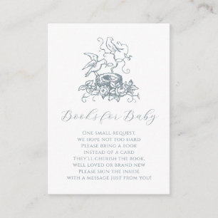 Tarjeta de inserción Baby Shower Bird Nest Dusty B