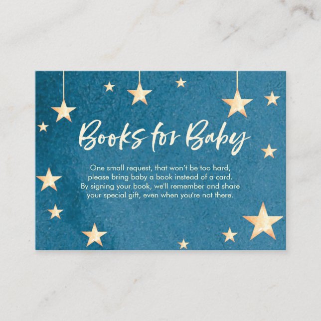 Tarjeta de inserción Baby Shower para pequeñas est (Anverso)