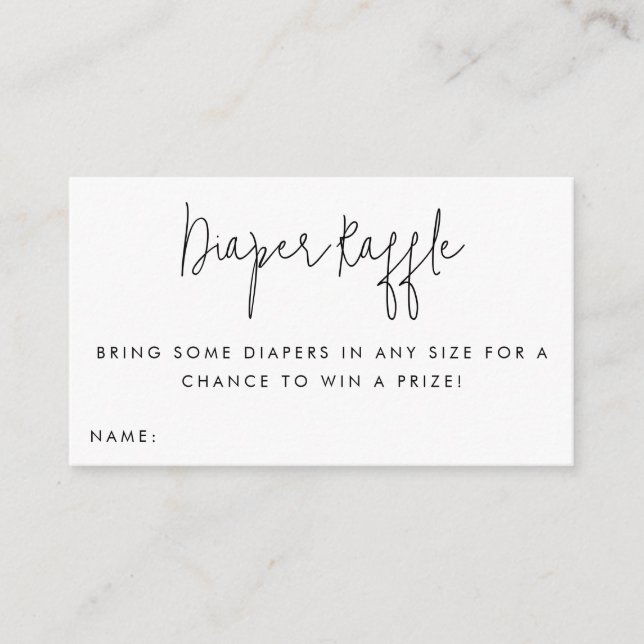 Tarjeta de inserción de Baby Shower de la entrada  (Anverso)