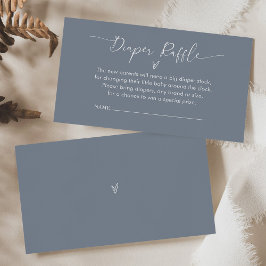 Tarjeta de inserción de Baby Shower de pañales min