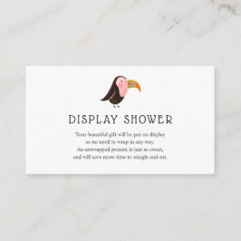 Tarjeta de inserción de Baby Shower de pantalla co