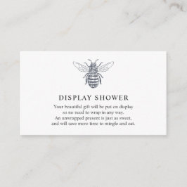 Tarjeta de inserción de Baby Shower para pantalla