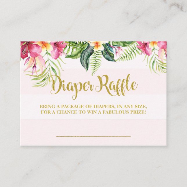 Tarjeta de inserción de barrido de pañales para la (Anverso)