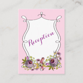 Tarjeta de inserción de Boda caprichosa | Flores a