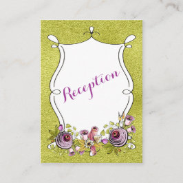 Tarjeta de inserción de Boda caprichosa | Relieve