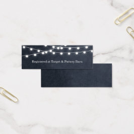 Tarjeta de inserción de Boda de luces de cadena az