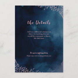 Tarjeta de inserción de boda rústico ruidoso de la