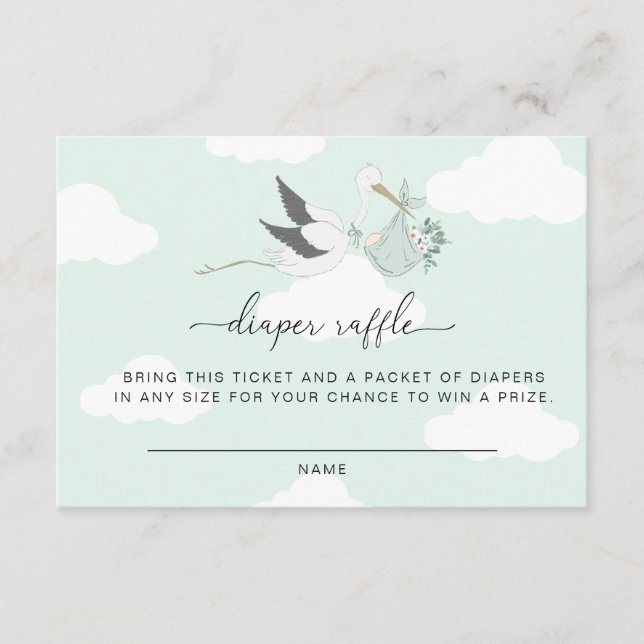 Tarjeta de inserción de boleto Raffle Ticket Mint  (Anverso)