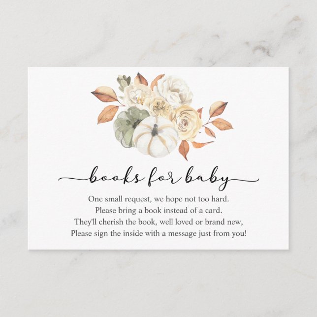 Tarjeta de inserción de calabaza rusa para bebé (Anverso)