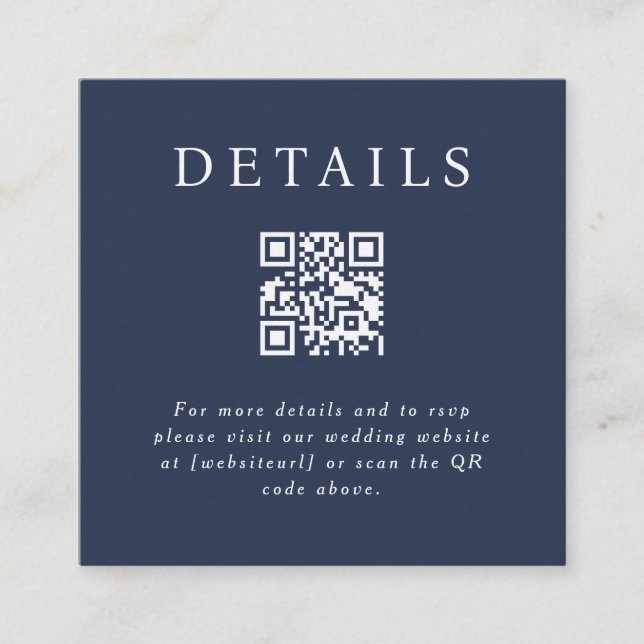 Tarjeta de inserción de código QR de Parker (Anverso)