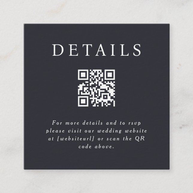 Tarjeta de inserción de código QR de Parker (Anverso)