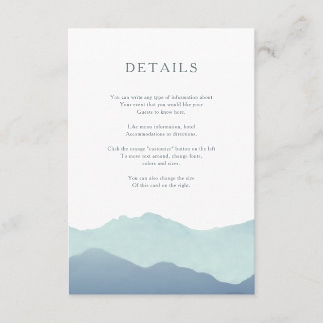 Tarjeta de inserción de cordillera (Anverso)