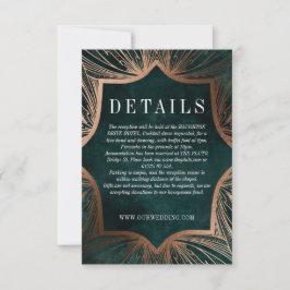 Tarjeta de inserción de DETALLES de bronce falso d