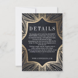 Tarjeta de inserción de DETALLES de oro falso de A