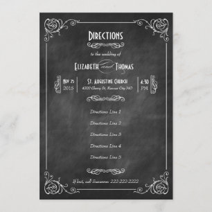 Tarjeta de inserción de direcciones Art Deco con p