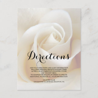 Tarjeta de inserción de direcciones de boda floral