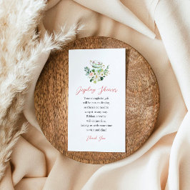 Tarjeta de inserción de ducha de Fiesta de té ARIA