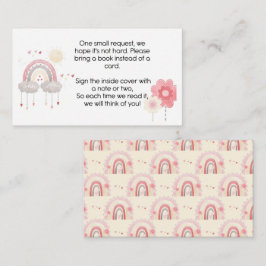 Tarjeta de inserción de ducha para bebés, libros p