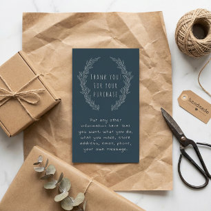 Tarjeta de inserción de flores blancas