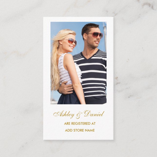 Tarjeta de inserción de fotos del Registro de boda (Anverso)