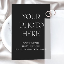 Tarjeta de inserción de fotos para la invitación a