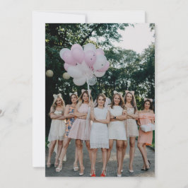 Tarjeta de inserción de fotos para la invitación a