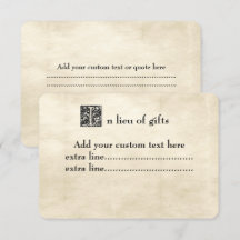 Tarjeta de inserción de fuente de cuento de hadas 