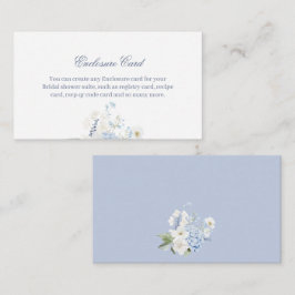 Tarjeta de inserción de hidrangea | Blue Floral Br