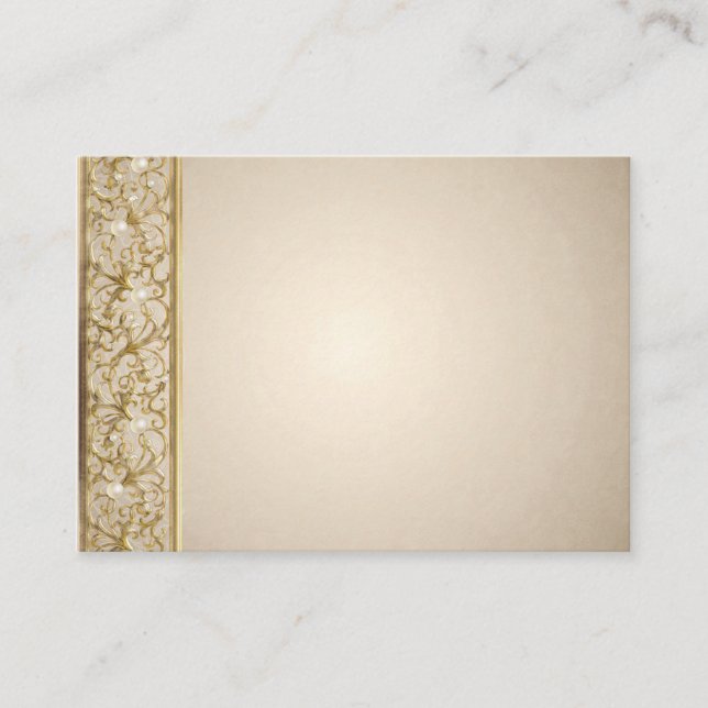 Tarjeta de inserción de invitación de boda de dise (Anverso)