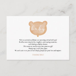 Tarjeta de inserción de la ducha de la pantalla de