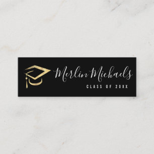 Tarjeta de inserción de nombre de graduación de 