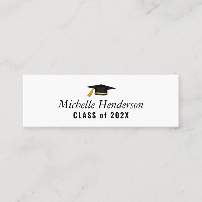 tarjeta de inserción de nombre de graduación de to (Anverso)